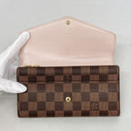 Louis Vuitton Wallet Damier Portefeuille Sarah Ebene Rosevalerine — view 8