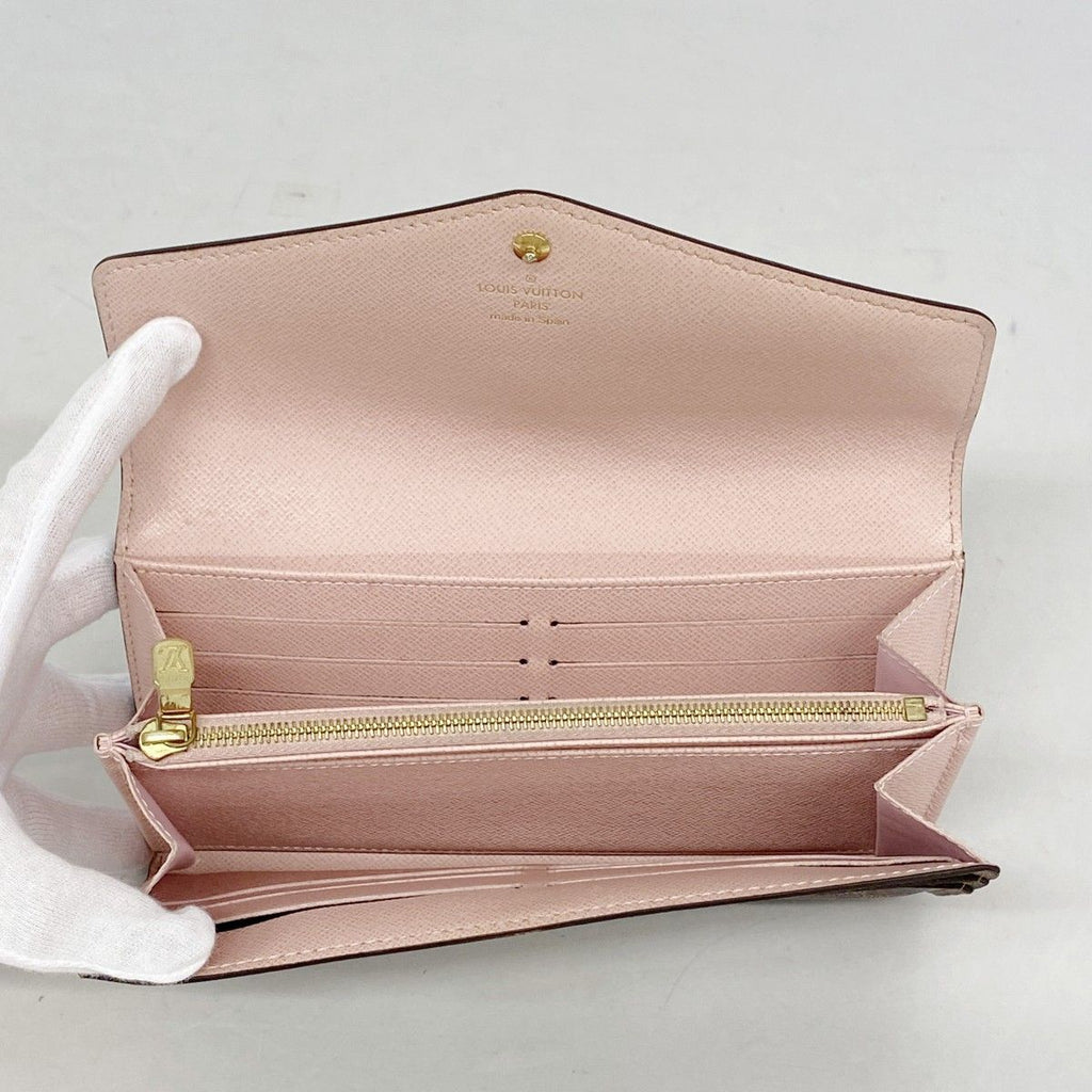 Louis Vuitton Wallet Damier Portefeuille Sarah Ebene Rosevalerine — view 3