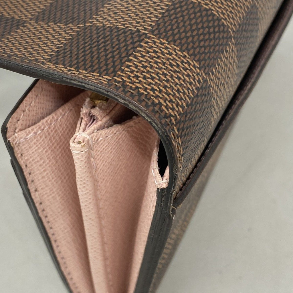 Louis Vuitton Wallet Damier Portefeuille Sarah Ebene Rosevalerine — view 5