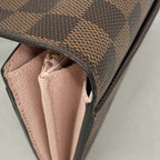 Louis Vuitton Wallet Damier Portefeuille Sarah Ebene Rosevalerine — view 5