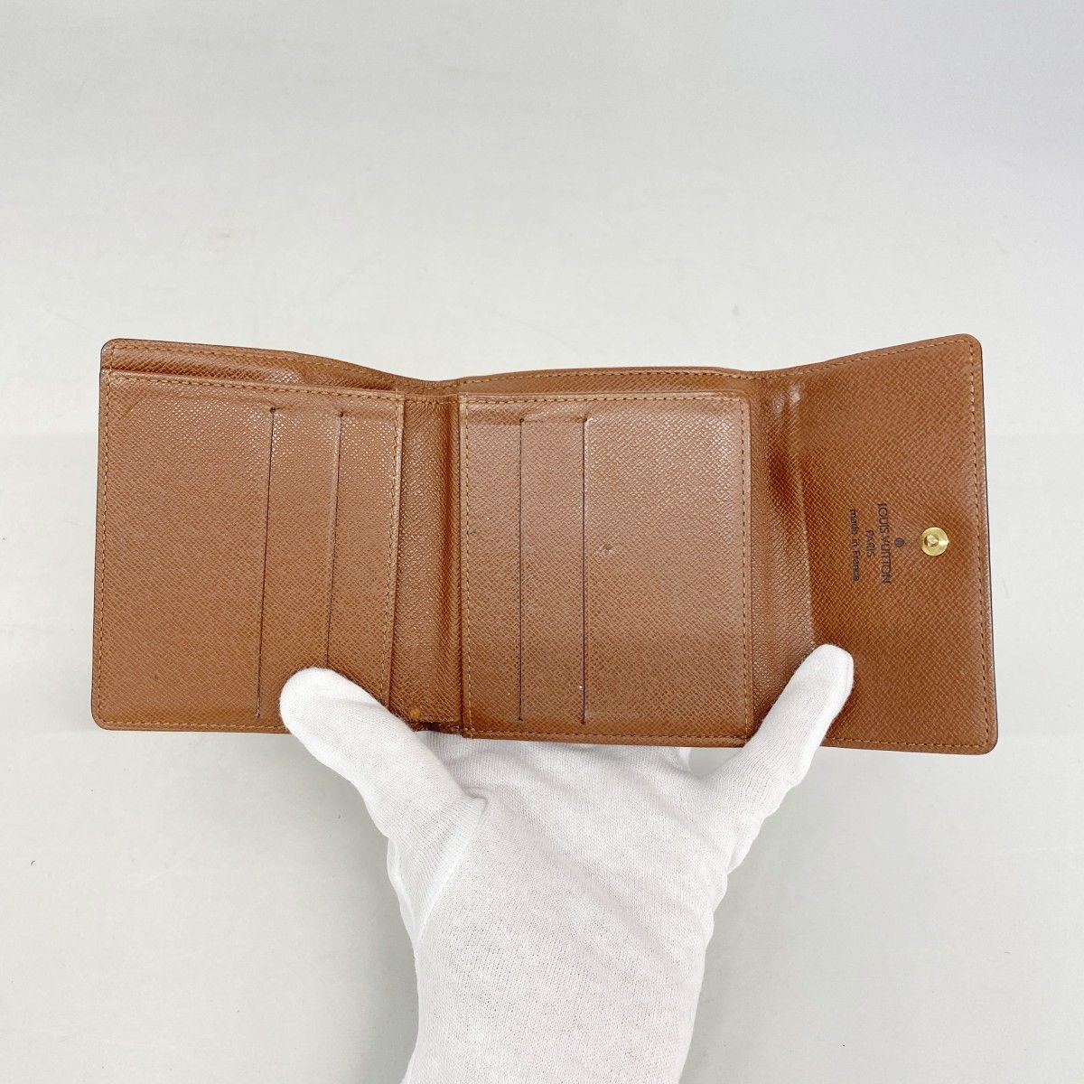 Louis Vuitton Trifold Wallet Monogram Porte-Monnaie Billets Cult Cles Brown — view 3