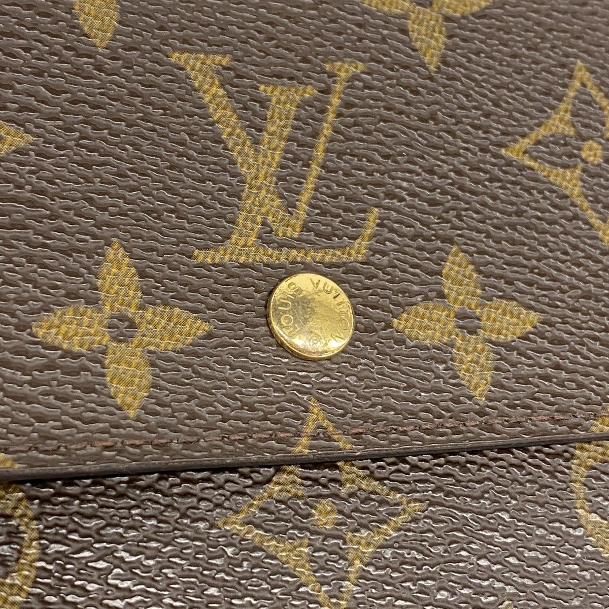 Louis Vuitton Trifold Wallet Monogram Porte-Monnaie Billets Cult Cles Brown — view 7