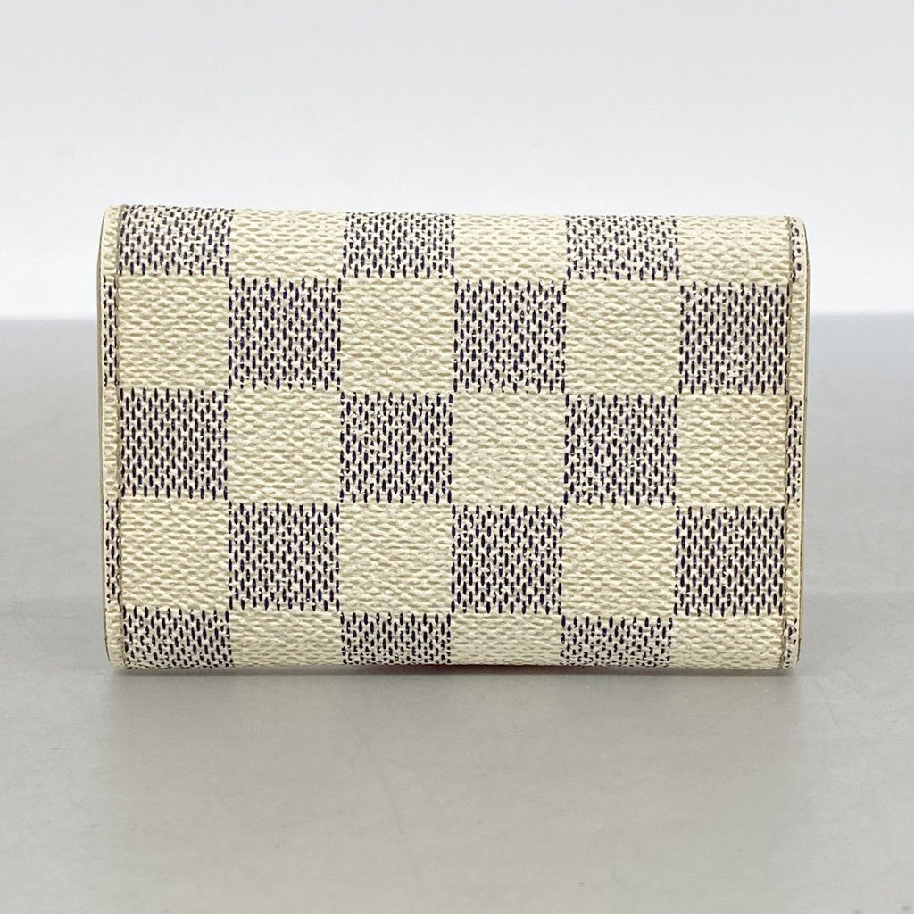 Louis Vuitton Key Case Damier Azur Multy 6 White Key Holder — view 8