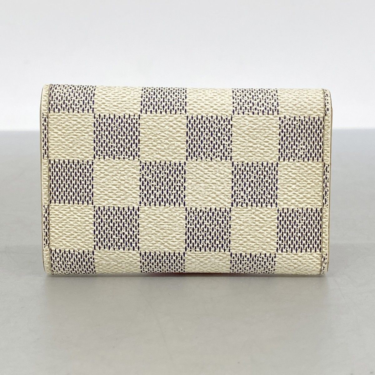 Louis Vuitton Key Case Damier Azur Multy 6 White Key Holder — view 8