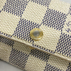 Louis Vuitton Key Case Damier Azur Multy 6 White Key Holder — view 7