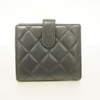 Chanel Wallet Quilted Lambskin Black Silver — view 7