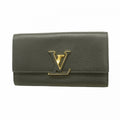 Louis Vuitton Wallet Taurillon Portefeuille Capucines Noir
