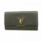 Louis Vuitton Wallet Taurillon Portefeuille Capucines Noir