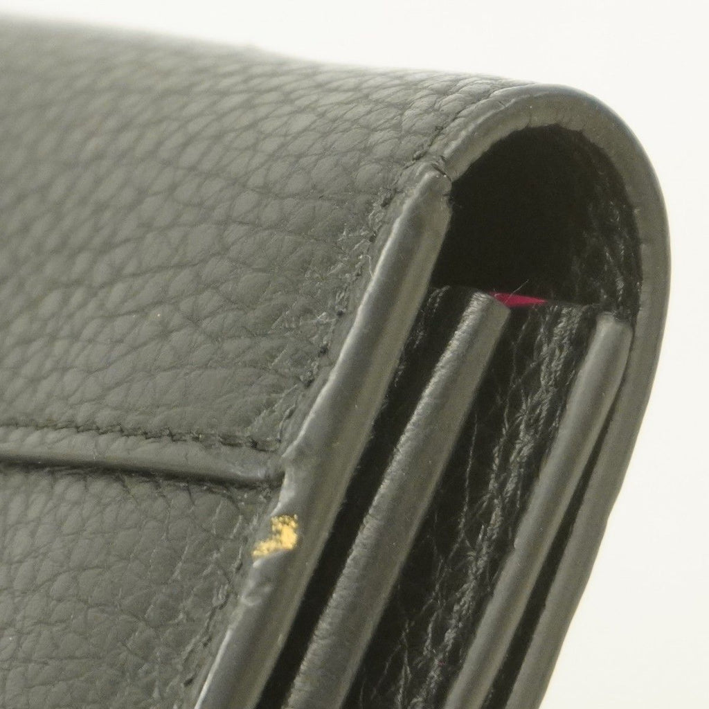 Louis Vuitton Wallet Taurillon Portefeuille Capucines Noir — view 5