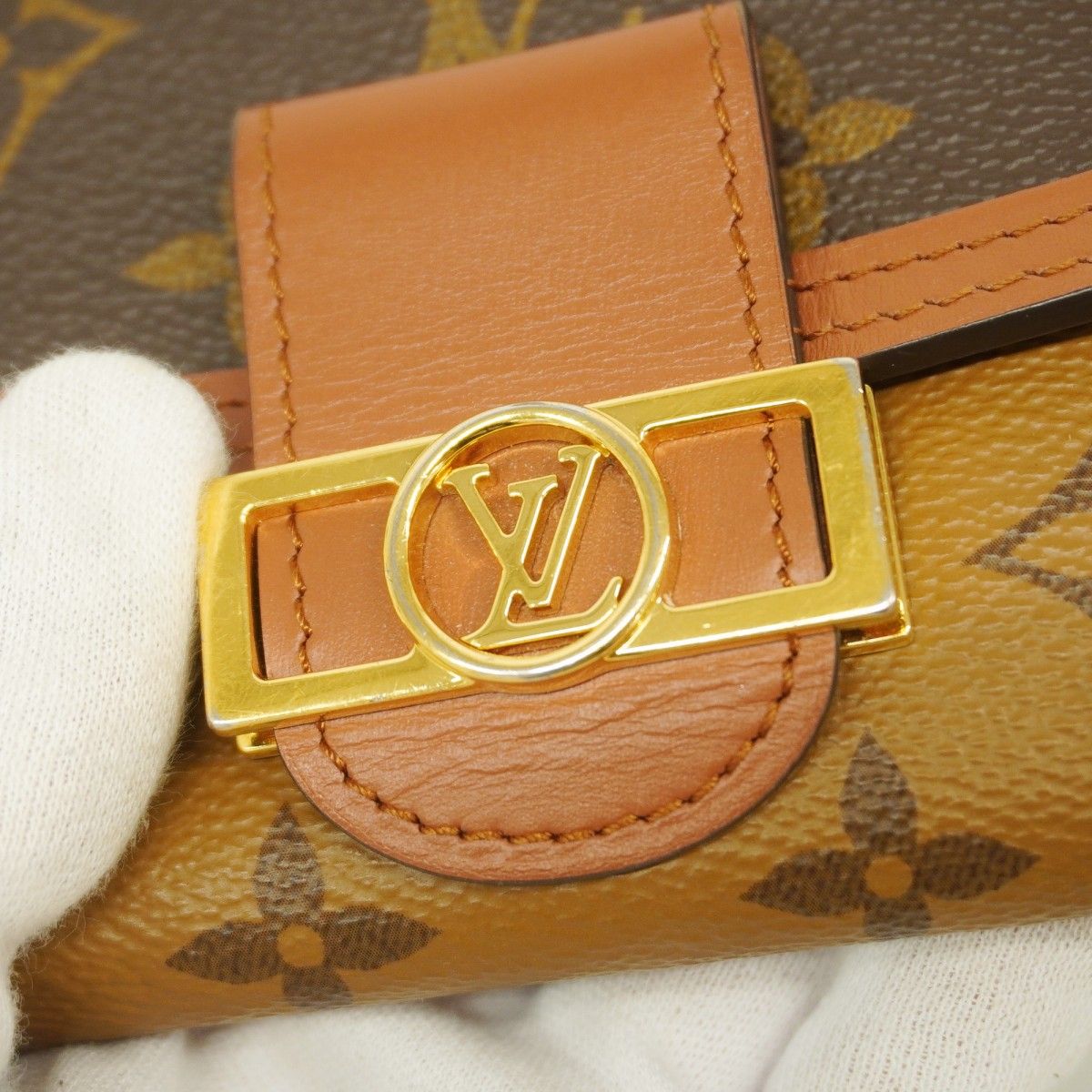 Louis Vuitton Trifold Wallet Monogram Reverse Portefeuille Dauphine Compact — view 7
