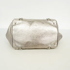 Chanel Chain Tote Line Leather Silver — view 3