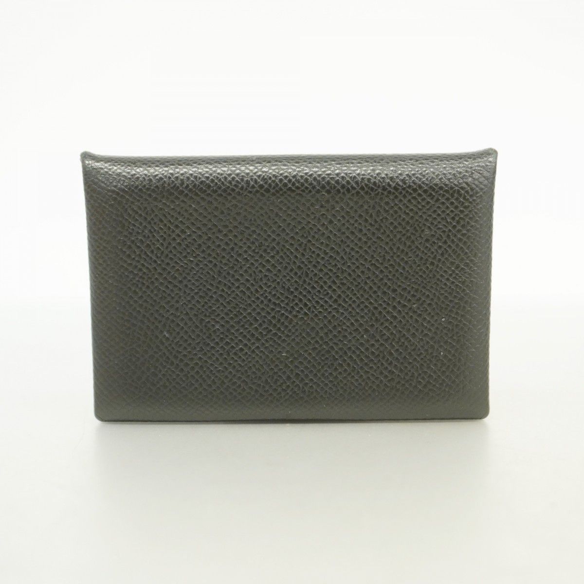 Hermes Card Case Calvi Veau Epsom Black Silver — view 6