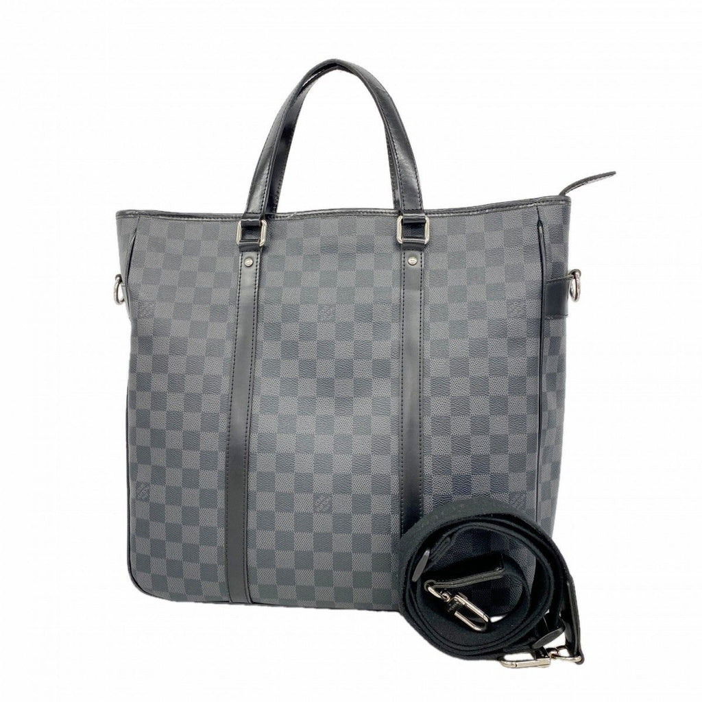 Louis Vuitton Handbag Damier Graphite Tadao Black 2-Way