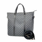 Louis Vuitton Handbag Damier Graphite Tadao Black 2-Way