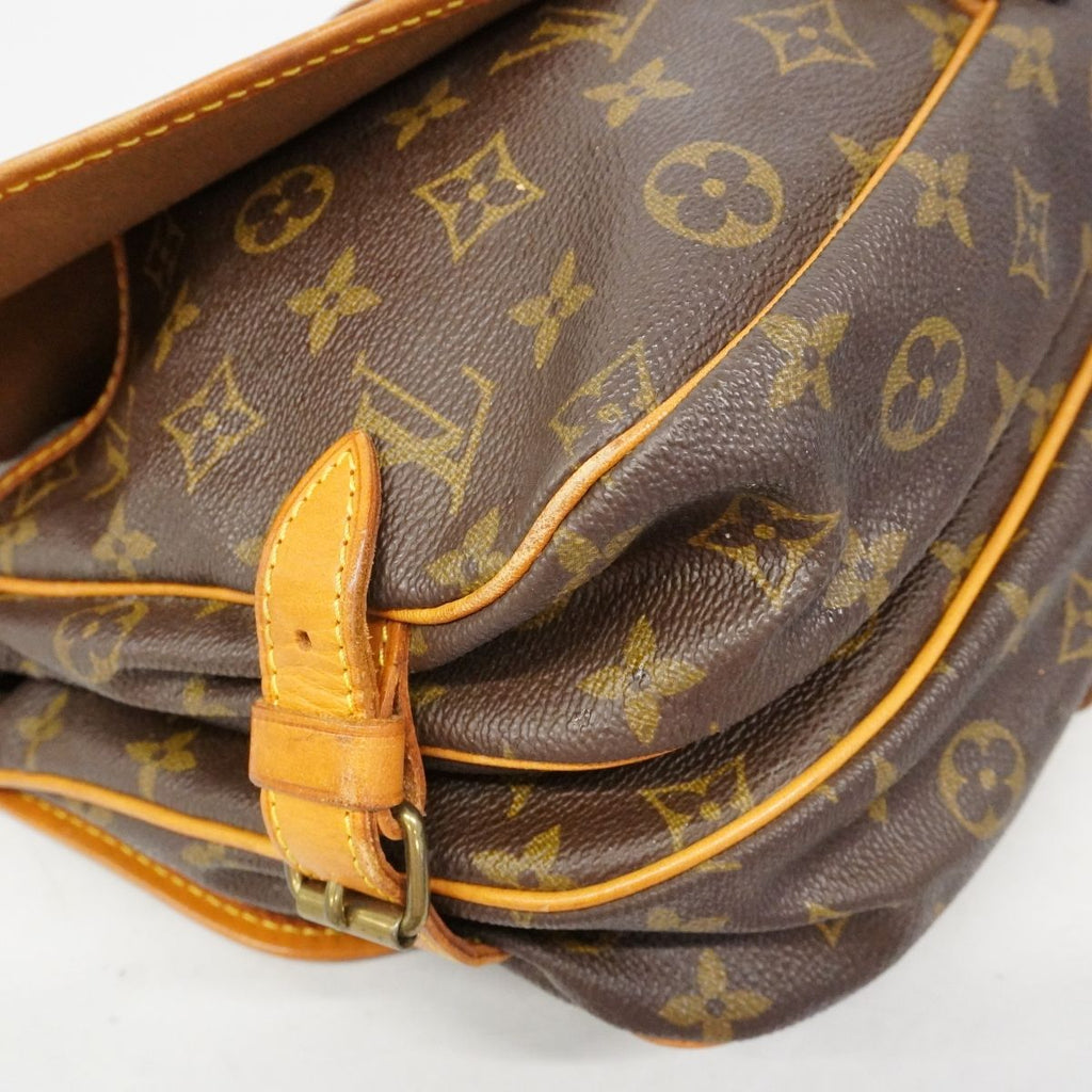 Louis Vuitton Shoulder Bag Monogram Saumur 30 Brown — view 7