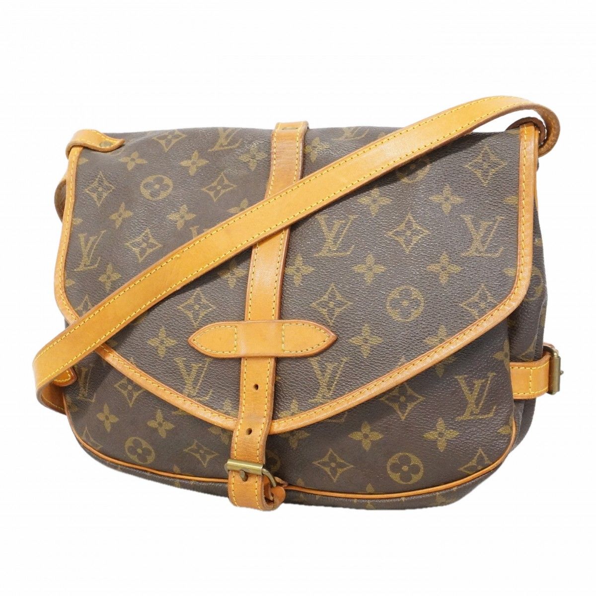Louis Vuitton Shoulder Bag Monogram Saumur 30 Brown