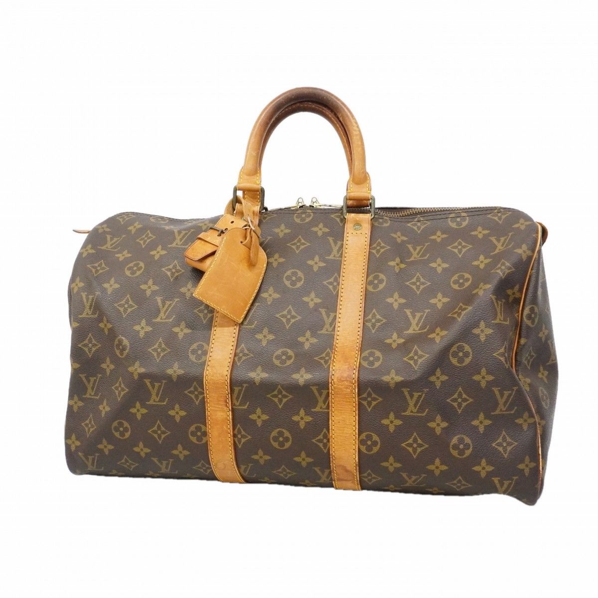 Louis Vuitton Boston Bag Monogram Keepall 45 Brown