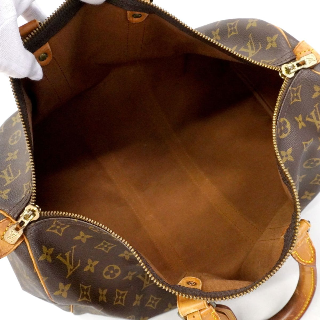 Louis Vuitton Boston Bag Monogram Keepall 45 Brown — view 4