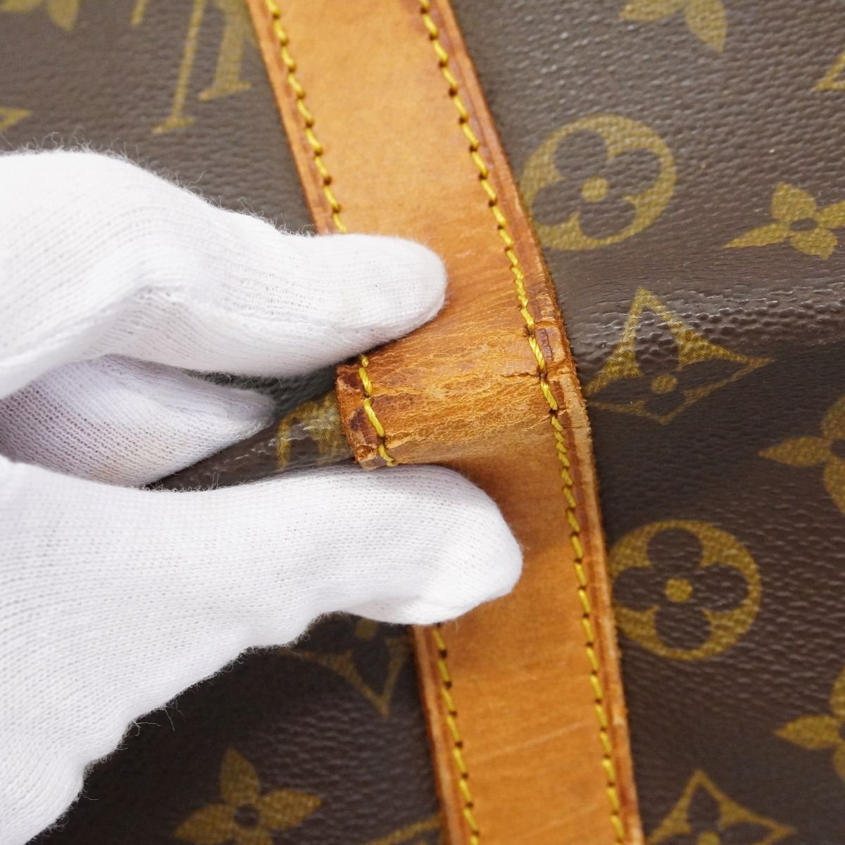Louis Vuitton Boston Bag Monogram Keepall 45 Brown — view 7