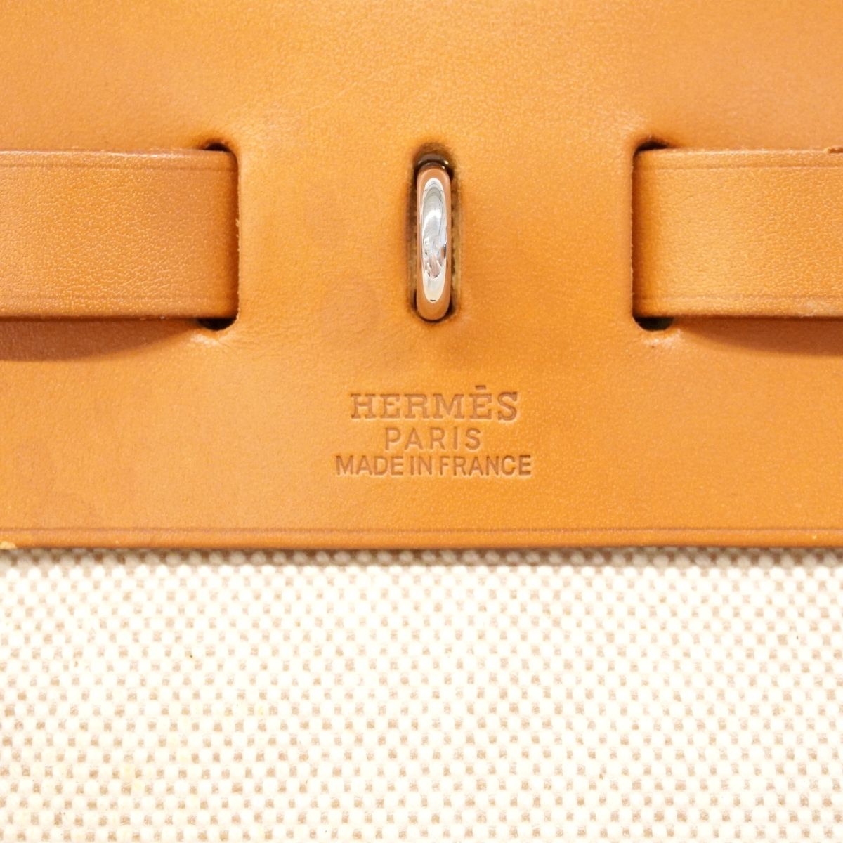 Hermes Handbag Herbag PM Toile Ash Natural Silver 2-Way — view 5