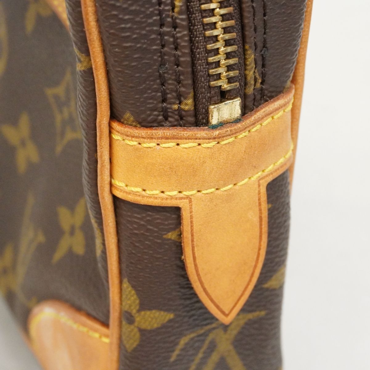 Louis Vuitton Clutch Monogram Marly Dragonne GM Brown — view 6