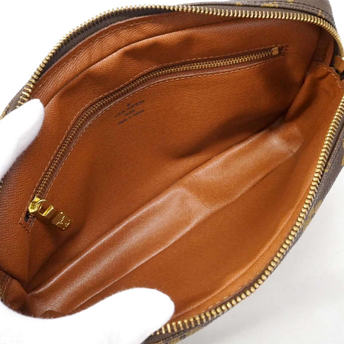 Louis Vuitton Clutch Monogram Marly Dragonne GM Brown — view 4