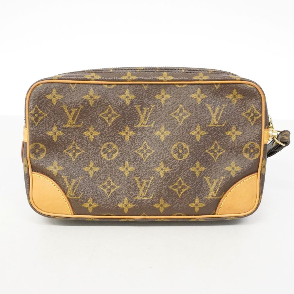 Louis Vuitton Clutch Monogram Marly Dragonne GM Brown — view 9