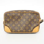 Louis Vuitton Clutch Monogram Marly Dragonne GM Brown — view 9