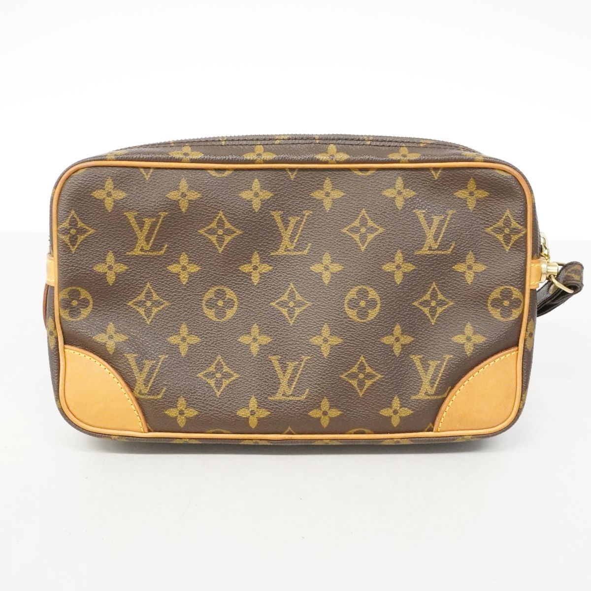Louis Vuitton Clutch Monogram Marly Dragonne GM Brown — view 9