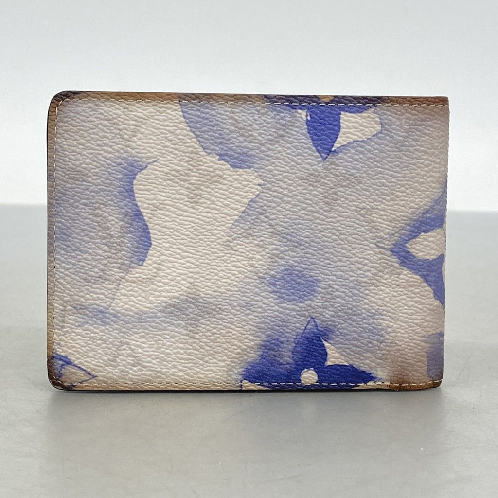 Louis Vuitton Billfold Monogram Water Color Portefeuille Multiple Blue Wallet — view 7