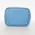 Hermes Handbag Picotin PM Taurillon Clemence Blue Jean Silver — view 3