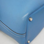 Hermes Handbag Picotin PM Taurillon Clemence Blue Jean Silver — view 6
