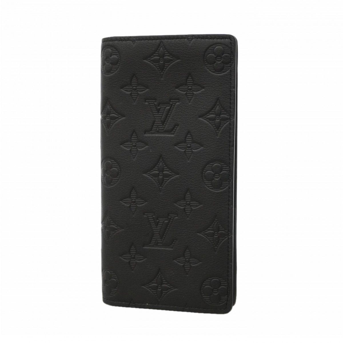 Louis Vuitton Wallet Monogram Shadow Portefeuille Brazza Black