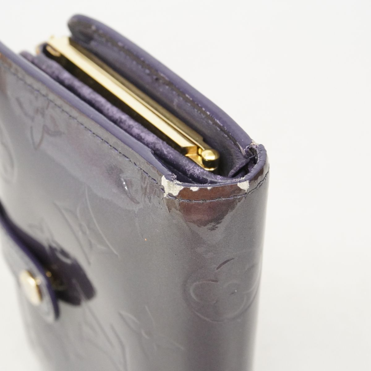 Louis Vuitton Wallet Vernis Porte-Monnaie Viennois Andigo — view 8