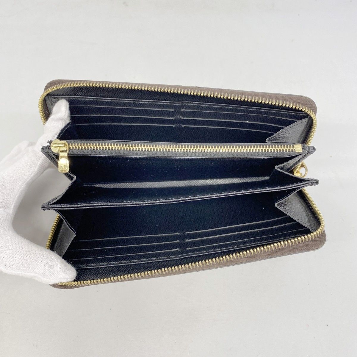 Louis Vuitton Wallet Monogram Giant Reverse Zippy Brown — view 3
