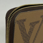 Louis Vuitton Wallet Monogram Giant Reverse Zippy Brown — view 6