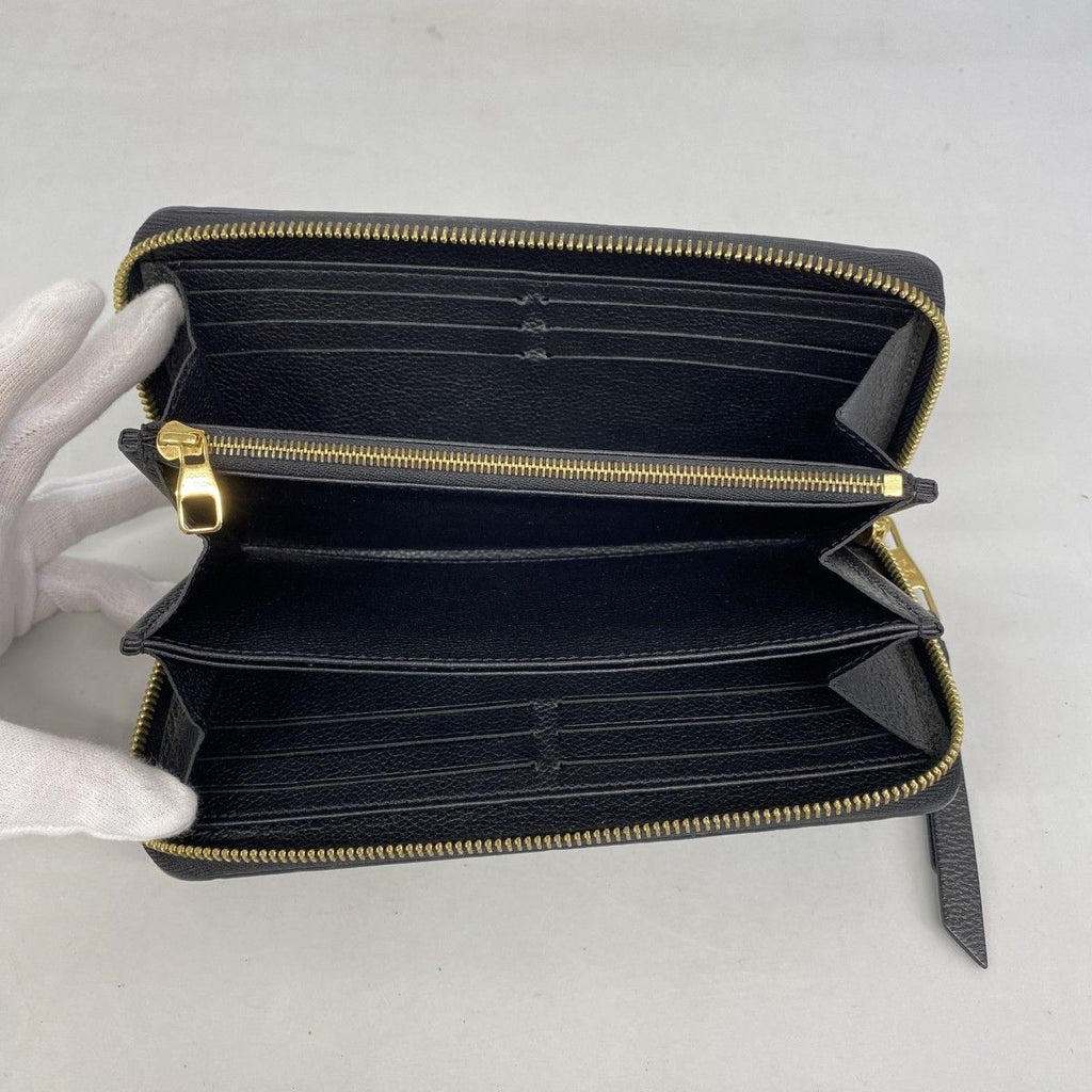 Louis Vuitton Wallet Monogram Empreinte Zippy Noir — view 3