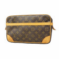Louis Vuitton Clutch Monogram Compiegne 28 Brown