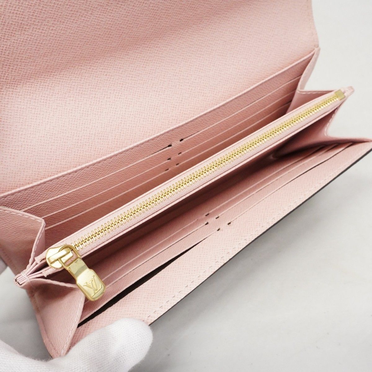 Louis Vuitton Wallet Damier Portefeuille Sarah Rose Velours — view 4