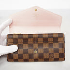 Louis Vuitton Wallet Damier Portefeuille Sarah Rose Velours — view 9