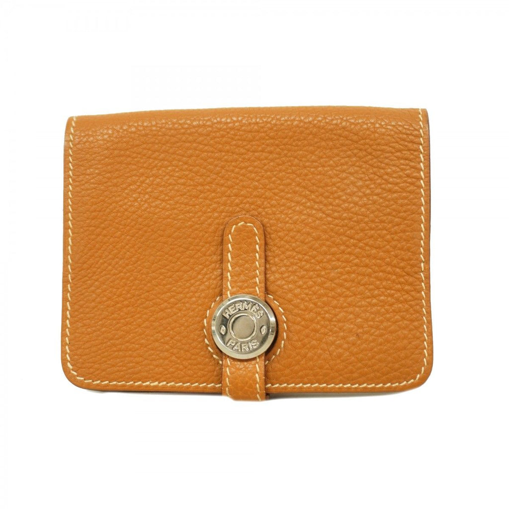 Hermes Card Case Dogon Togo Gold Silver