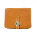 Hermes Card Case Dogon Togo Gold Silver