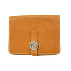 Hermes Card Case Dogon Togo Gold Silver