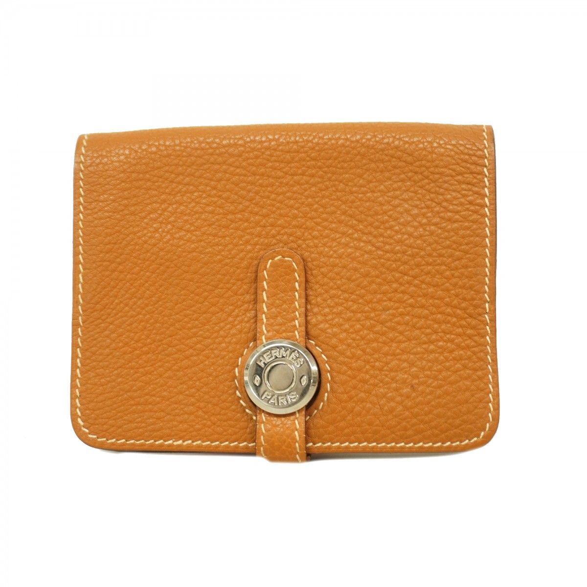 Hermes Card Case Dogon Togo Gold Silver