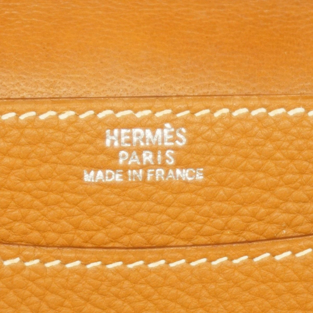 Hermes Card Case Dogon Togo Gold Silver — view 4