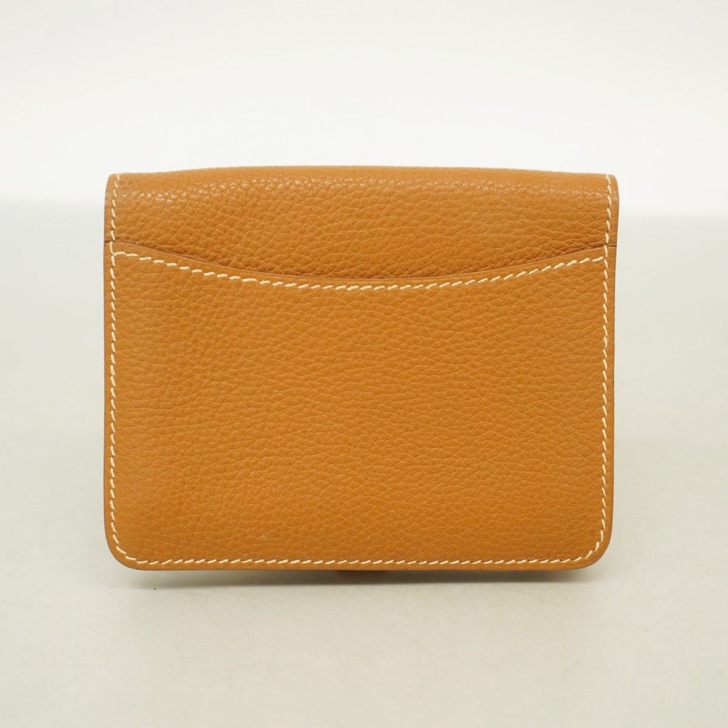 Hermes Card Case Dogon Togo Gold Silver — view 9