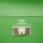 Hermes Coin Case Kelly Pocket Compact Madame Bamboo Silver — view 4