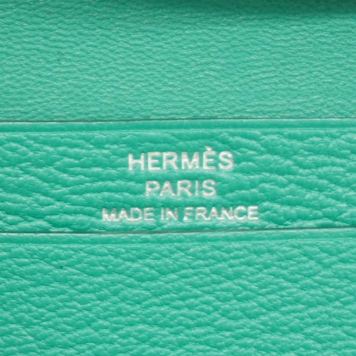 Hermes Card Case Anchor Docase Chevremisor Vert Verone Silver — view 4