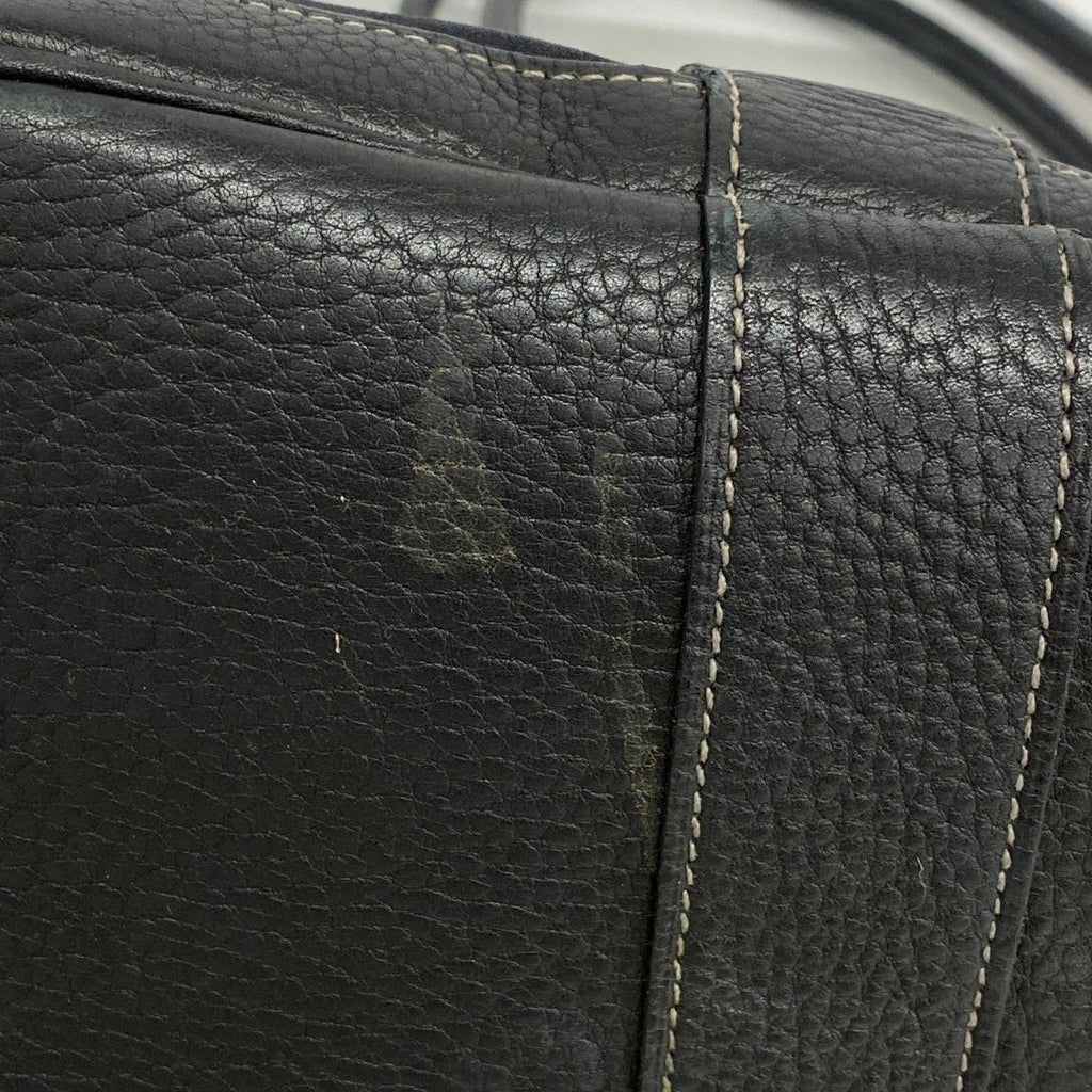 Hermes Tote Garden Party PM Toile Officier Black Silver — view 9