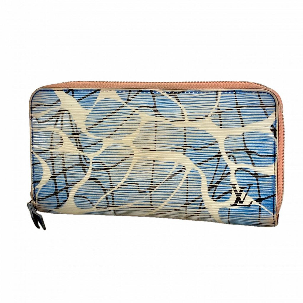 Louis Vuitton Wallet Epi Cruise Collection Zippy Aqua Pattern